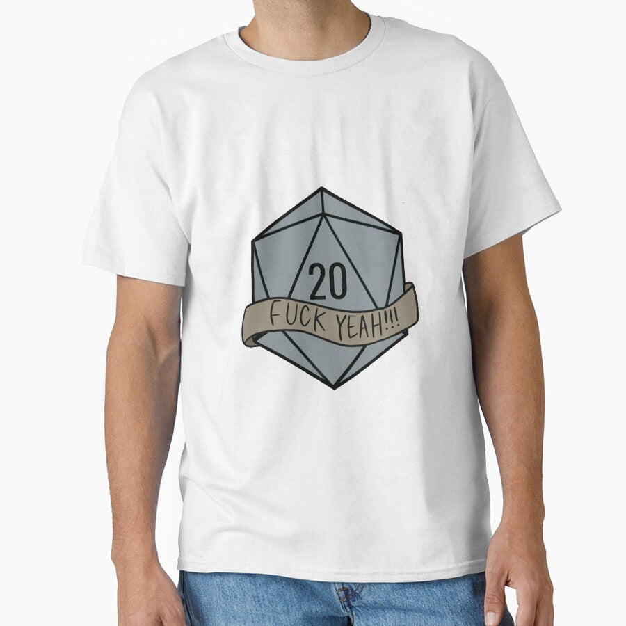 Fuck Yeah!!! D20 Grey by ladystromas T-Shirts, Hoodie, Sweatshirt | BlankRebels.com (Image 1)