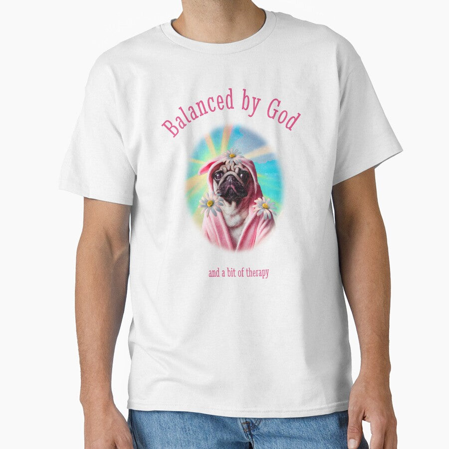 Balanced by God & Therapy by avacco T-Shirts, Hoodie, Sweatshirt | BlankRebels.com (Image 1)