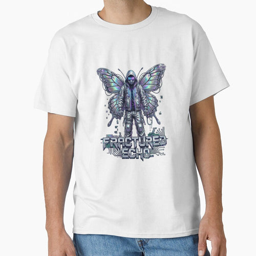 "Fractured Echo" Cyberpunk Y2K Nu-Metal Soldier Tee by benjyjump Hoodie, Sweatshirt | BlankRebels.com (Image 1)