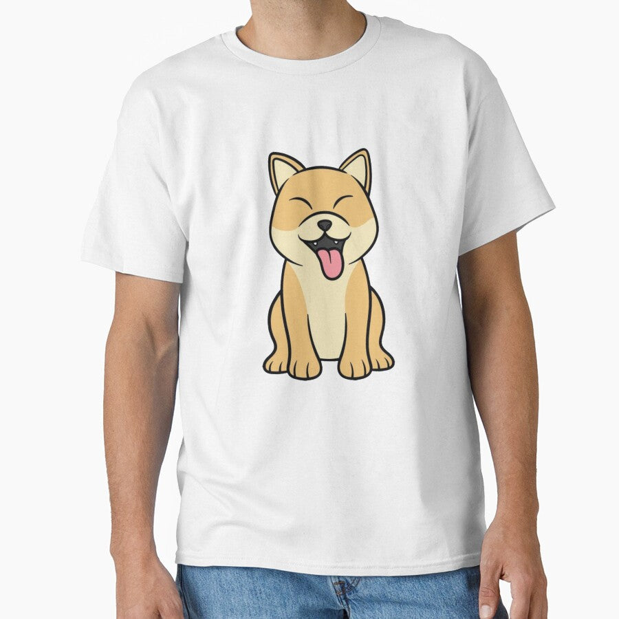 Happy Shiba Inu Japanese Dog by MagicArtworks T-Shirts, Hoodie, Sweatshirt | BlankRebels.com (Image 1)