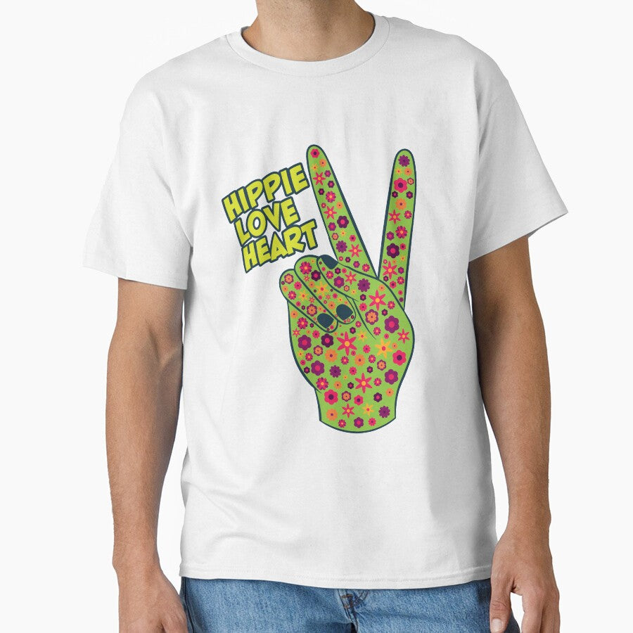 Hippie LoveHeart by MudPuppet T-Shirts, Hoodie, Sweatshirt | BlankRebels.com (Image 1)