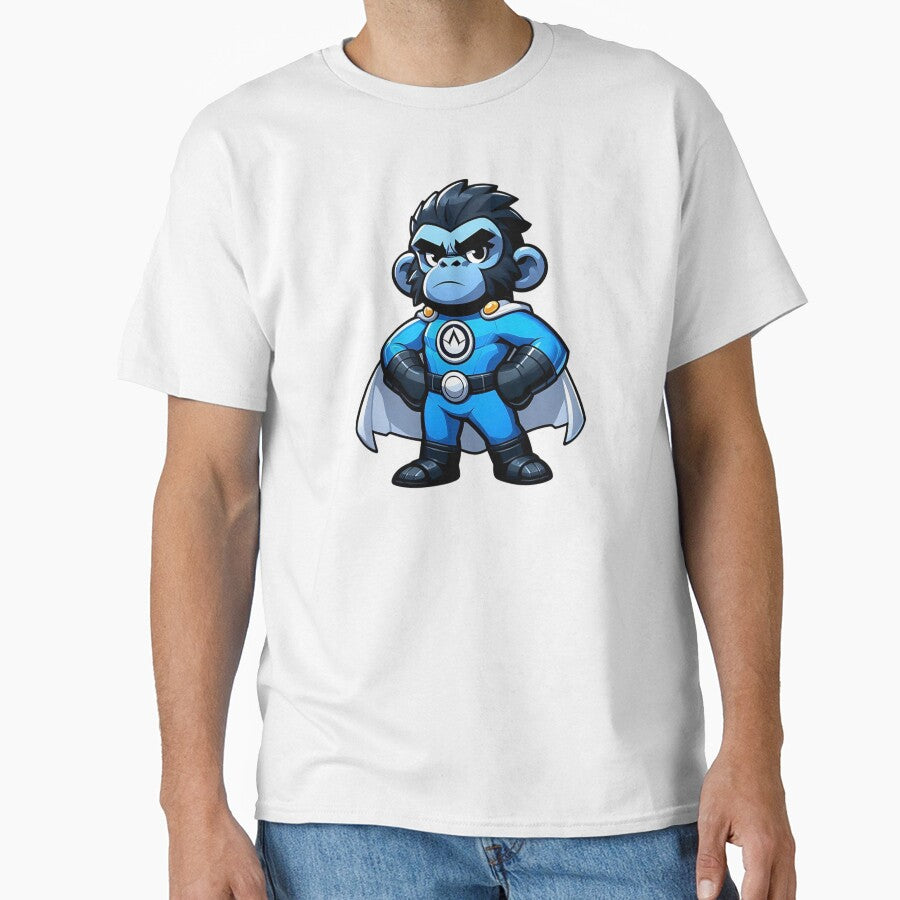 Superhero Gorilla Blue Costume Cape T-Shirts, Hoodie, Sweatshirt