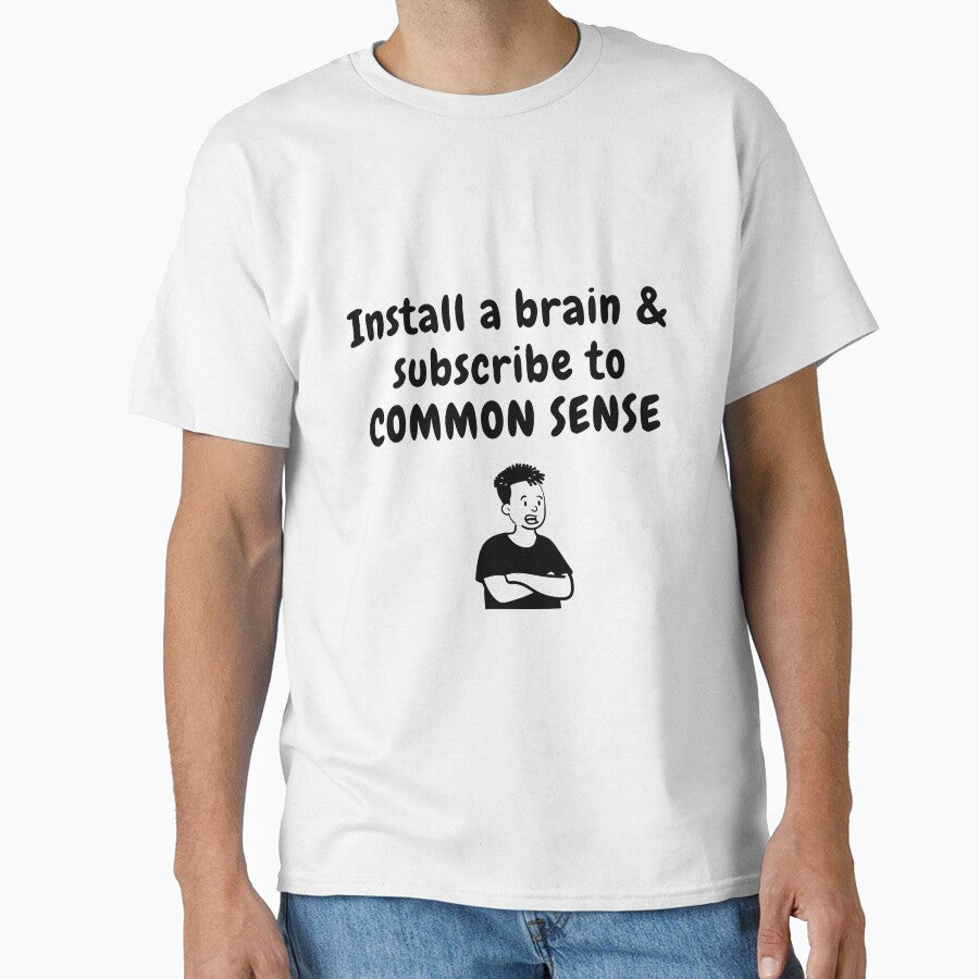 install brain and subscribe FUNNY t shirt by HIPNOTIZAR  CRAFTS