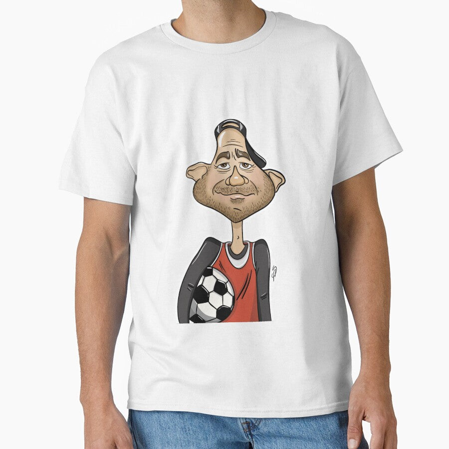 Tired Football Player Funny Cartoon by AlinaSchaferArt