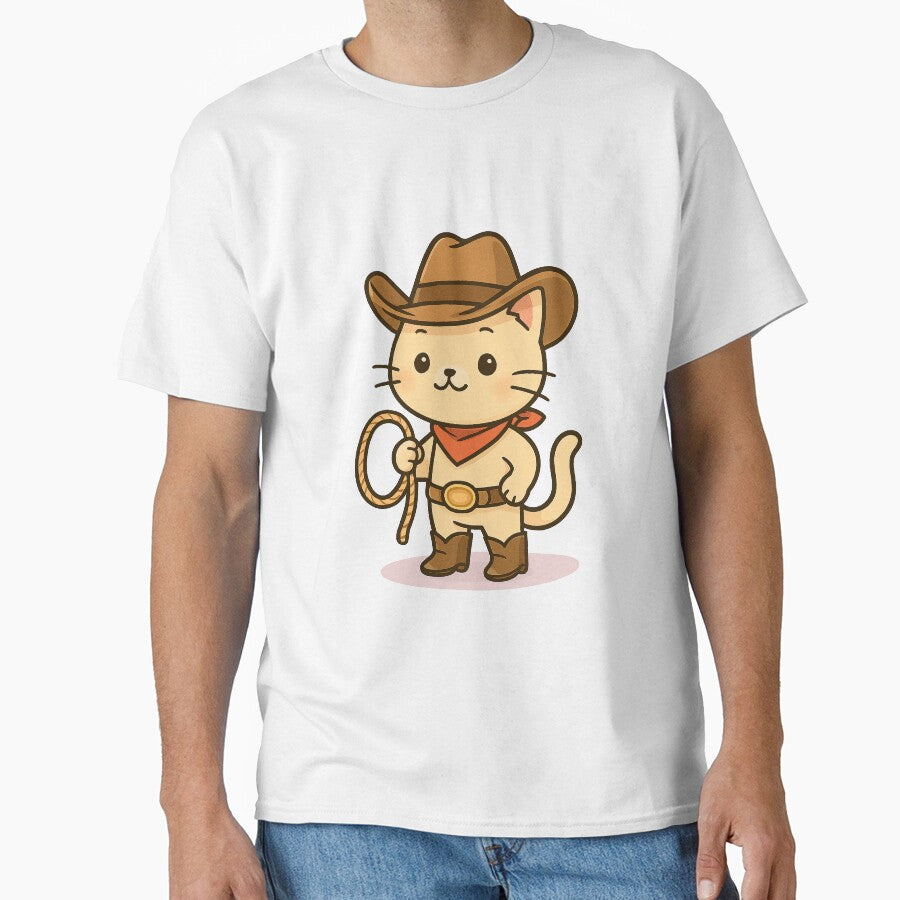 Cute Cowboy Cat Cartoon by HoopeStylee T-Shirts, Hoodie, Sweatshirt | BlankRebels.com (Image 1)