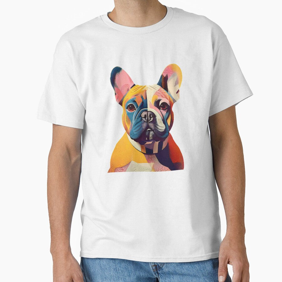 French Bulldog Minimal Bauhaus Art by OzzFrequency T-Shirts, Hoodie, Sweatshirt | BlankRebels.com (Image 1)