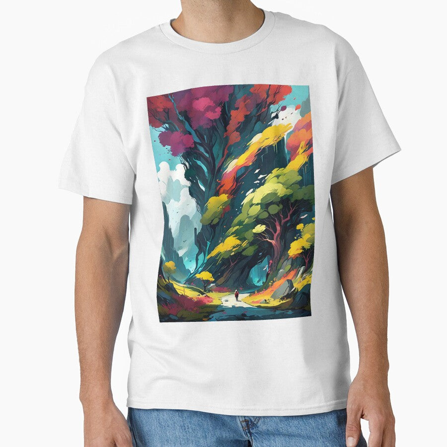Large Colorful Nature Walk Abstract Art by Esterlane T-Shirts, Hoodie, Sweatshirt | BlankRebels.com (Image 1)