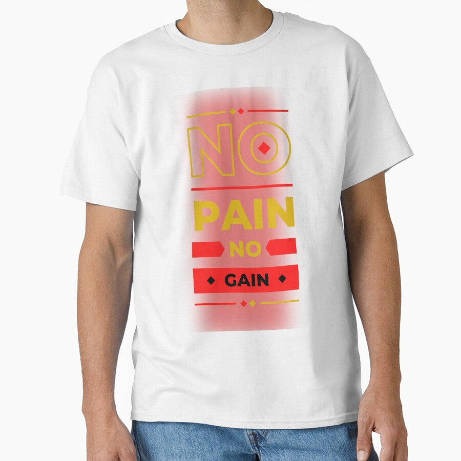 No Pain No Gain Gym Motivation Essentials T-Shirts, Hoodie, Sweatshirt