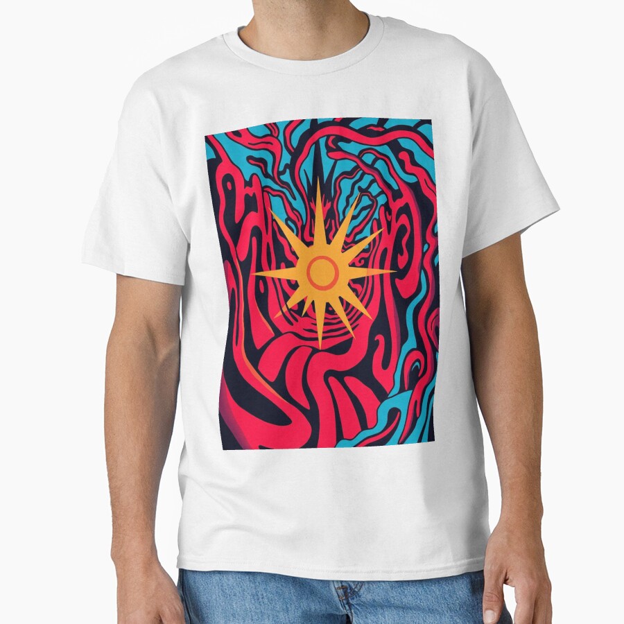 Modern Colorful Starburst Abstract Art by Esterlane T-Shirts, Hoodie, Sweatshirt | BlankRebels.com (Image 1)