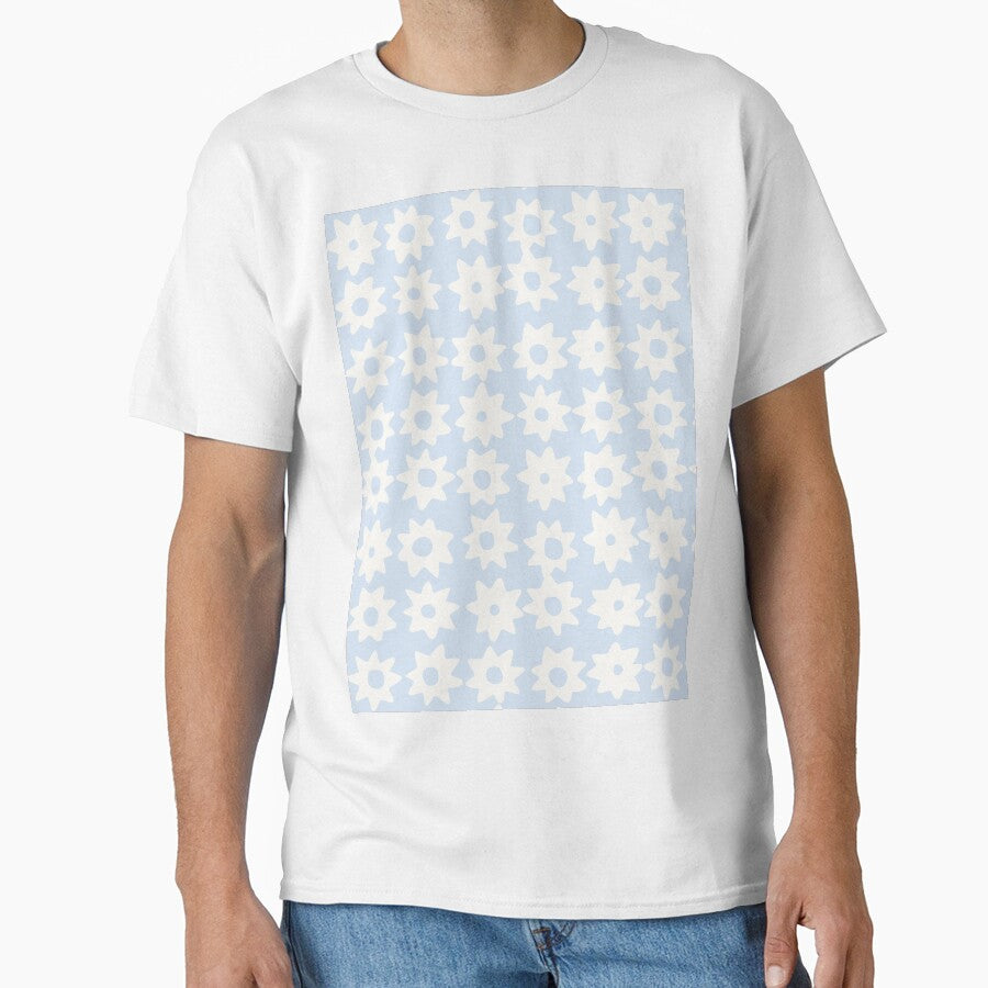 BOHO STAR PATTERN LIGHT PASTEL BLUE by blomastudios T-Shirts, Hoodie, Sweatshirt | BlankRebels.com (Image 1)