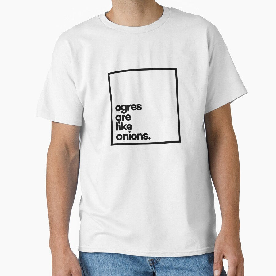 Ogres are like onions Minimal Black Typography by meeneemal T-Shirts, Hoodie, Sweatshirt | BlankRebels.com (Image 1)