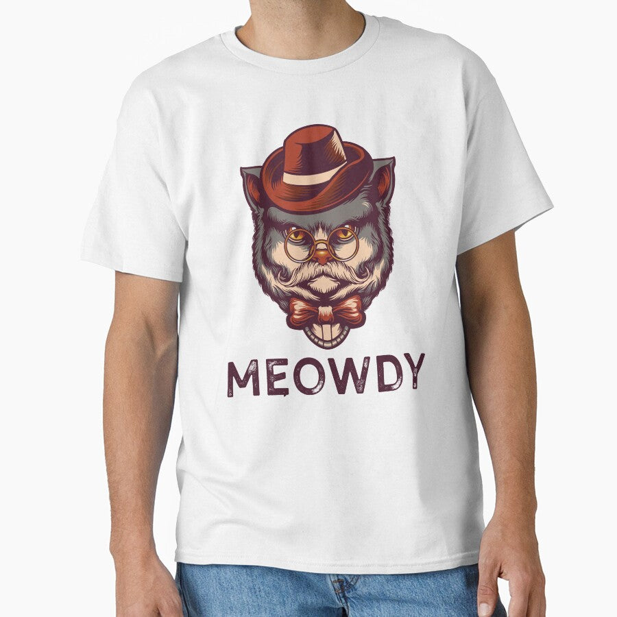 Funny Cat Cowboy Meowdy Texas Meow Howdy by RandomStuffShop T-Shirts, Hoodie, Sweatshirt | BlankRebels.com (Image 1)