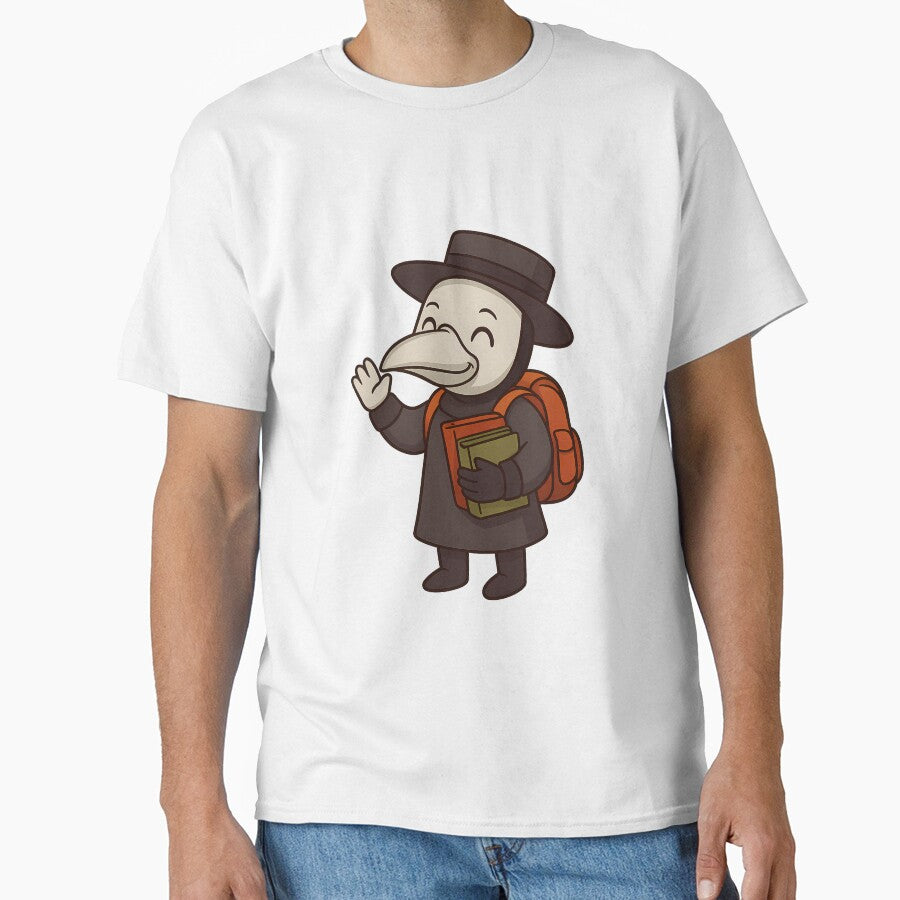 Back-to-School Plague Doctor – Cute Spooky Student Design by designsbyhw T-Shirts, Hoodie, Sweatshirt (Image 1)