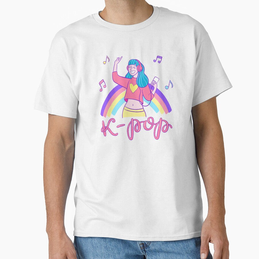 K-Pop Music Girl by machmigo T-Shirts, Hoodie, Sweatshirt | BlankRebels.com (Image 1)