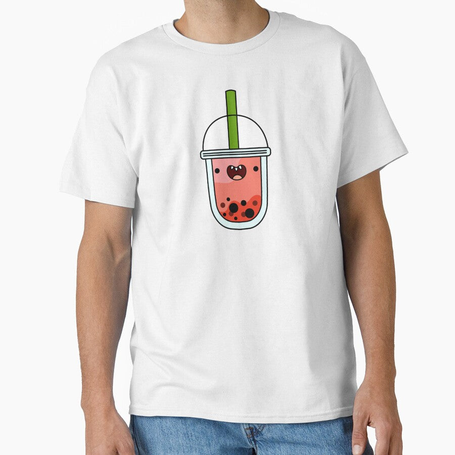 Kawaii Strawberry Boba Tea by kawaiilife T-Shirts, Hoodie, Sweatshirt | BlankRebels.com (Image 1)