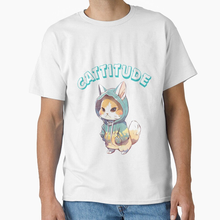 Cattitude – Hoodie Cat Vibes by GoldPerl