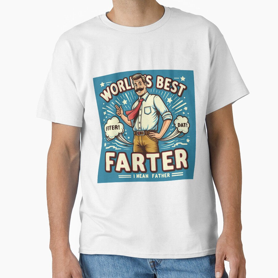 World's Best Farter I Mean Father Funny Dad Humor Design by Moriarty's Digital Visions