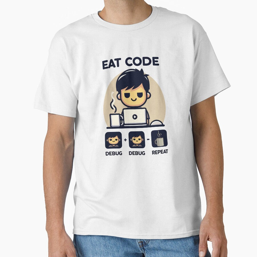 Eat Code Debug Repeat – Funny Programmer Coding Routine Design by Design-Pro-21 T-Shirts, Hoodie, Sweatshirt (Image 1)