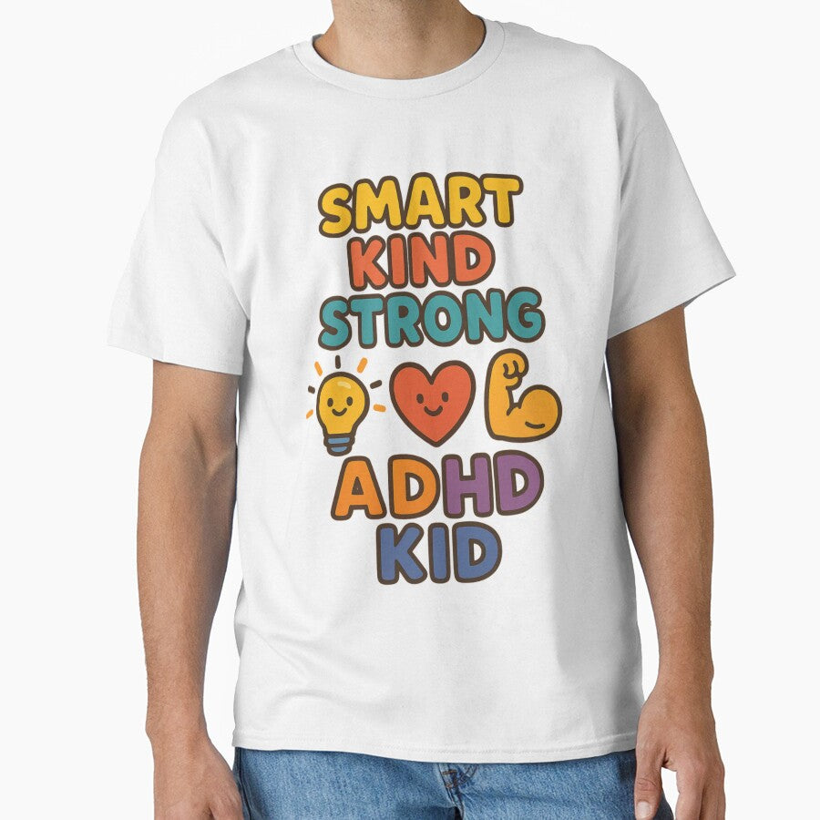 Smart Kind Strong – Proud ADHD Kid Design by MomParentADHD T-Shirts, Hoodie, Sweatshirt | BlankRebels.com (Image 1)