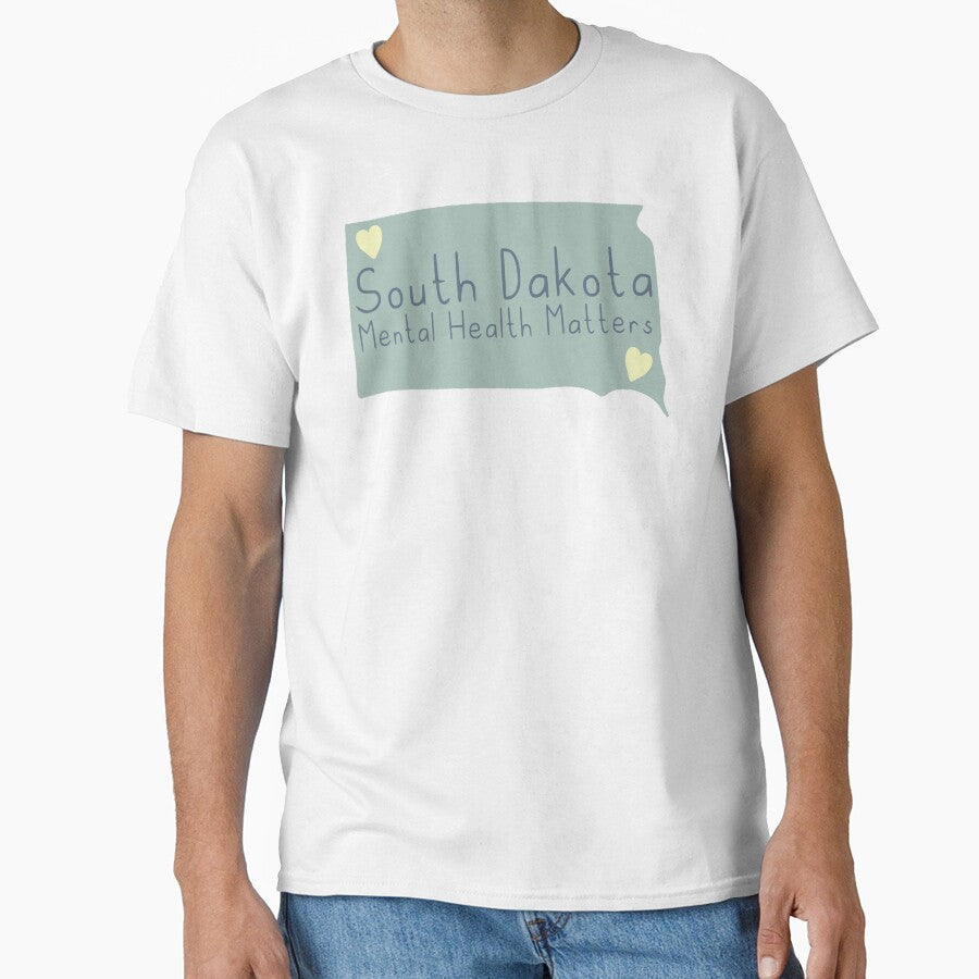 South Dakota Mental health Matters by Nestledlife T-Shirts, Hoodie, Sweatshirt | BlankRebels.com (Image 1)