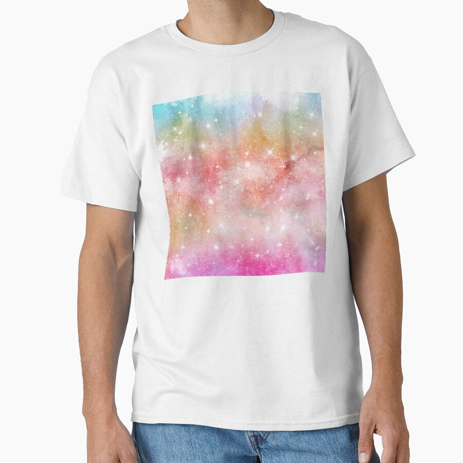 Pastel Watercolor Galaxy Pattern Gradient Colors by MysticMagpie T-Shirts, Hoodie, Sweatshirt | BlankRebels.com (Image 1)