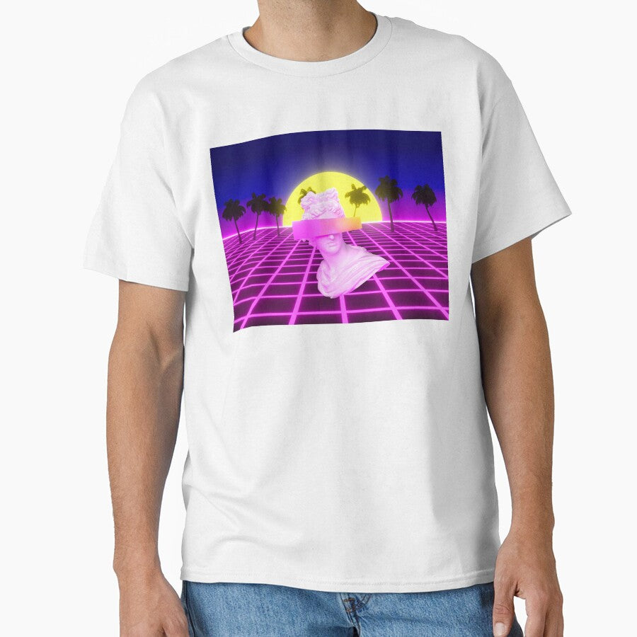 Retro 3D Shapes Vaporwave Style (1) by Peekonet T-Shirts, Hoodie, Sweatshirt | BlankRebels.com (Image 1)