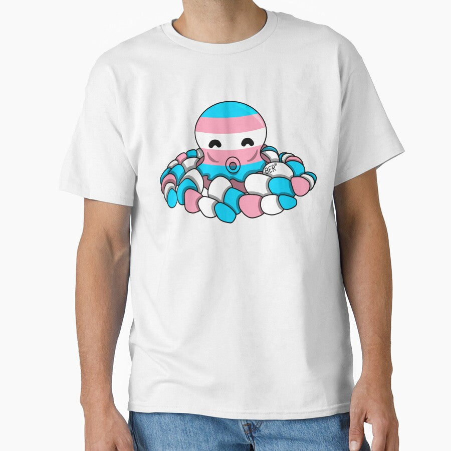 Transgender Pride Fidget Octopus by SentABear T-Shirts, Hoodie, Sweatshirt | BlankRebels.com (Image 1)