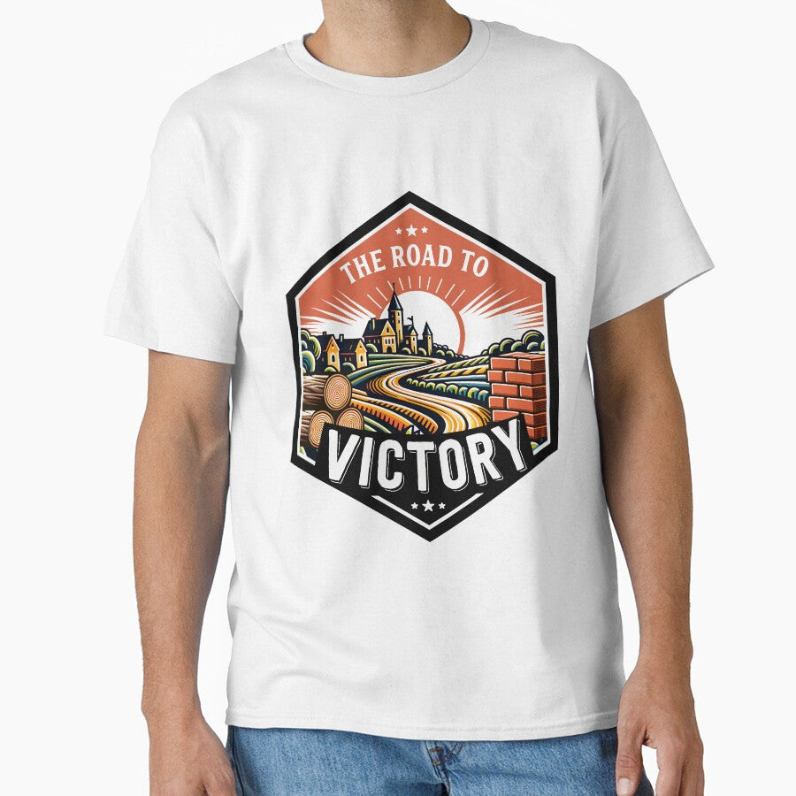 The Road to Victory: Catan Lumber and Bricks Ressources by Pawsitive Pixel Studio T-Shirts, Hoodie, Sweatshirt (Image 1)