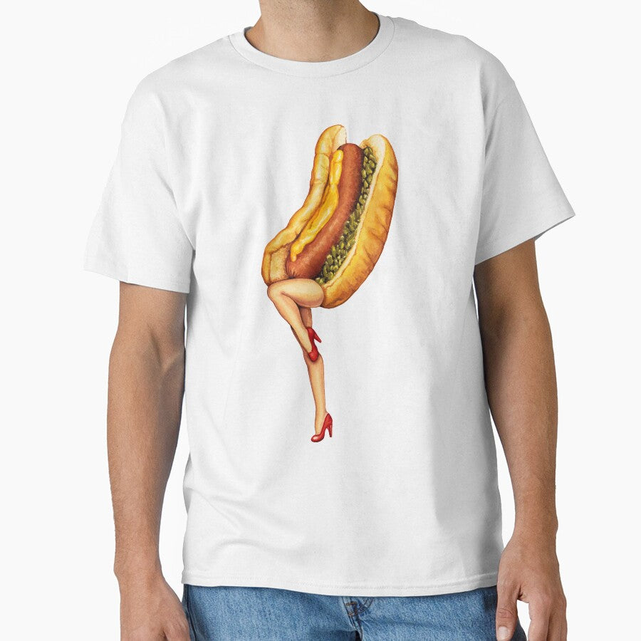 Let's All Go to the Lobby - Hot Dog Girl by Kelly  Gilleran T-Shirts, Hoodie, Sweatshirt | BlankRebels.com (Image 1)