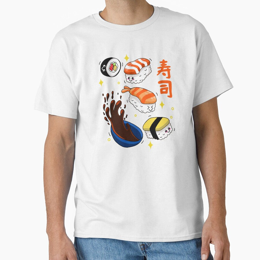 Kawaii Sushi by Kimprut T-Shirts, Hoodie, Sweatshirt | BlankRebels.com (Image 1)
