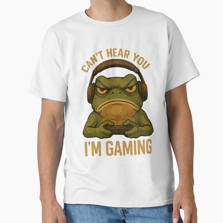 Can’t Hear You I’m Gaming Frog Headphones Funny by cerima T-Shirts, Hoodie, Sweatshirt | BlankRebels.com (Image 1)