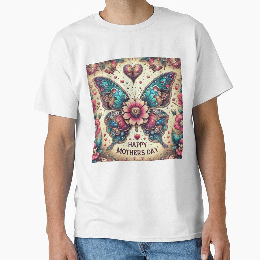 Mothers Day Butterfly Flower Heart by Illuministique T-Shirts, Hoodie, Sweatshirt | BlankRebels.com (Image 1)