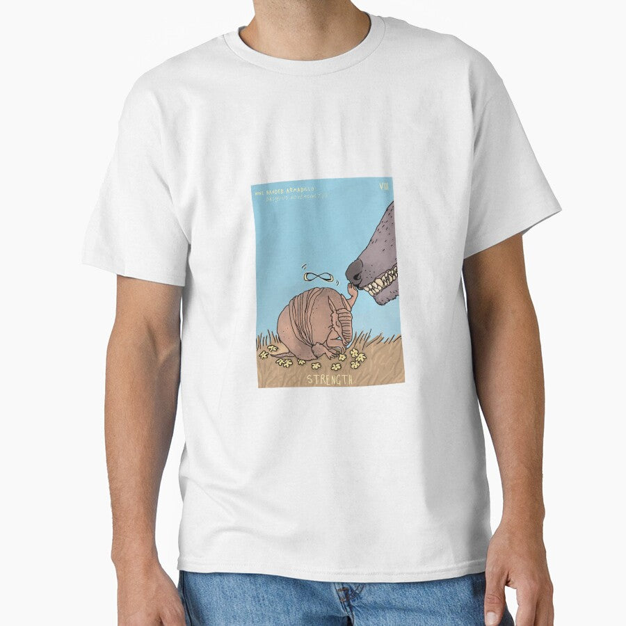 Strength Tarot Armadillo by digandphil T-Shirts, Hoodie, Sweatshirt | BlankRebels.com (Image 1)