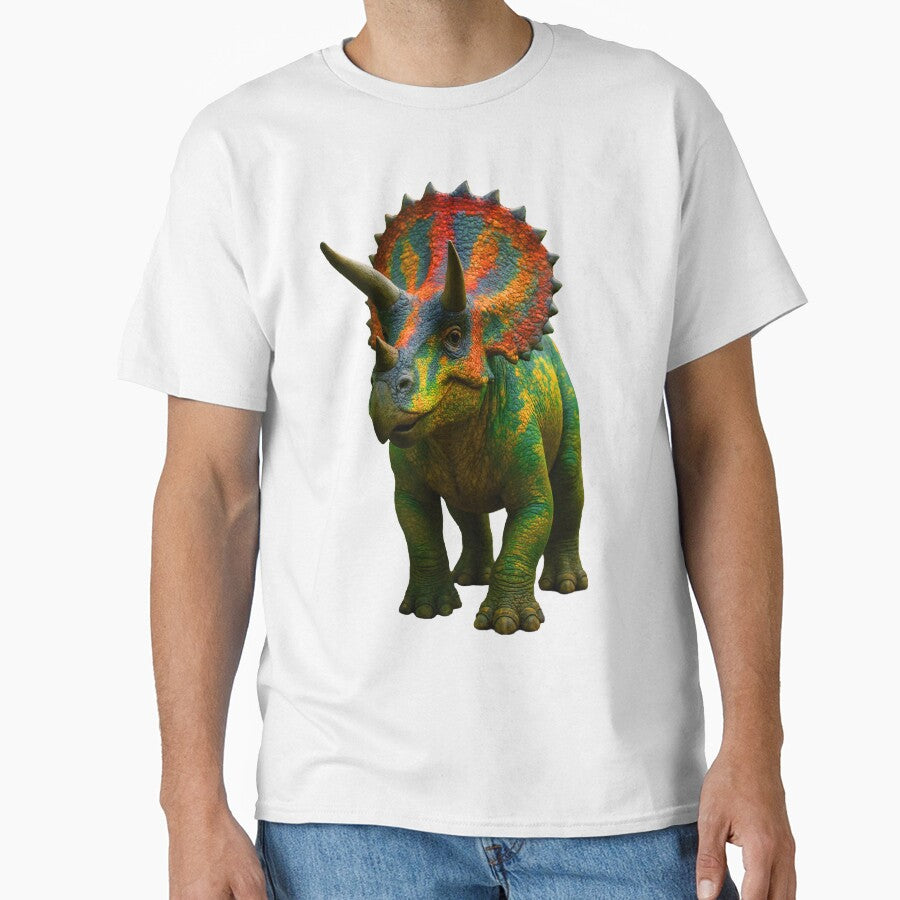 Colorful Dinosaur: Triceratops by Tridentulus T-Shirts, Hoodie, Sweatshirt | BlankRebels.com (Image 1)