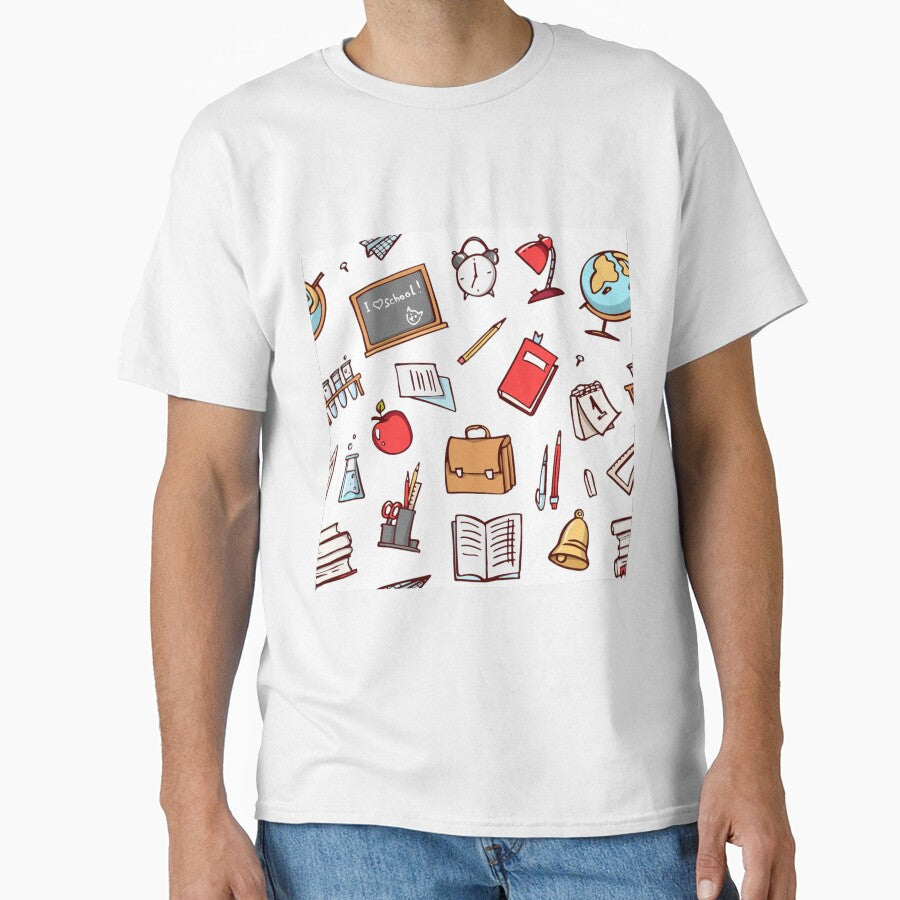 Books Teacher Seamless Pattern by Vanthuandesign T-Shirts, Hoodie, Sweatshirt | BlankRebels.com (Image 1)