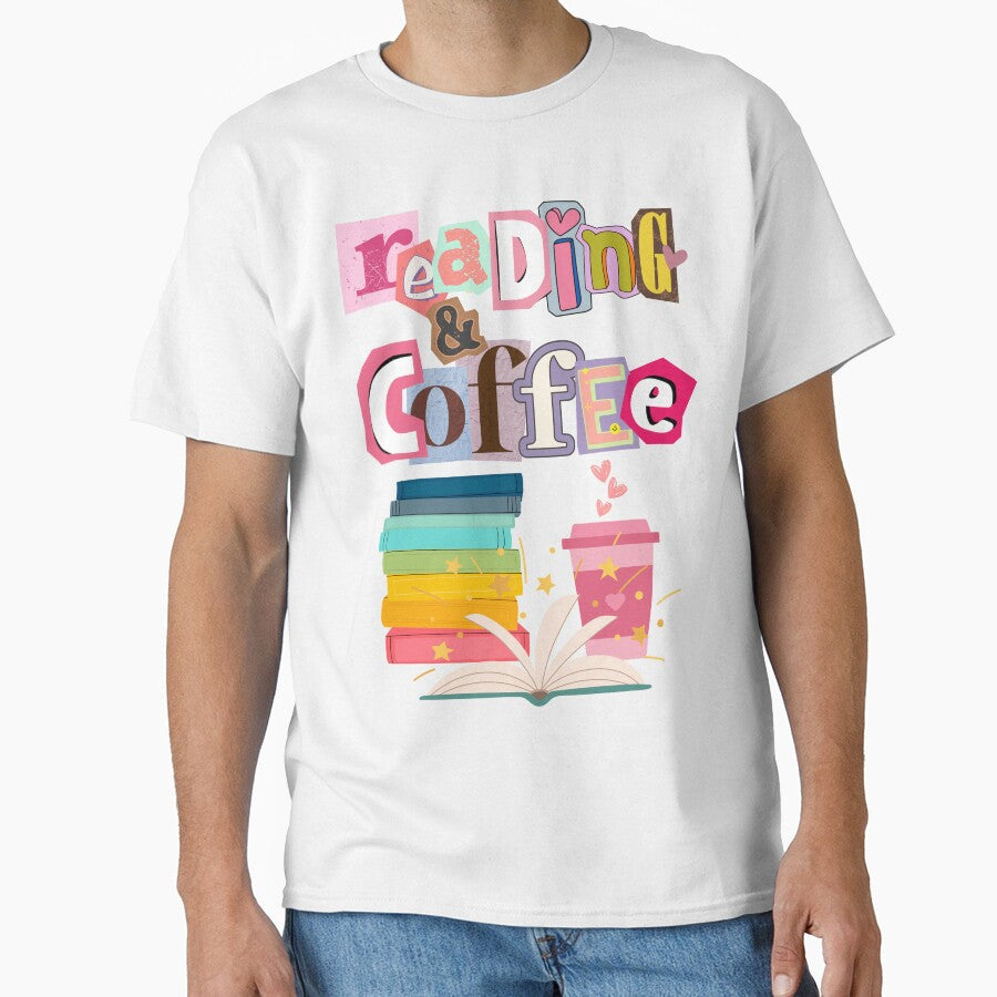 Reading and Coffee by Thehatinthecat T-Shirts, Hoodie, Sweatshirt | BlankRebels.com (Image 1)