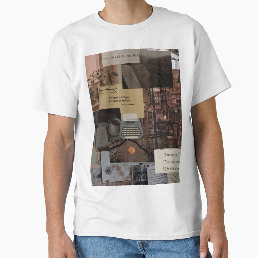 Aesthetic Dark & Light academia Photography Collage Wallpapers for academia lovers by estheticianart T-Shirts,... (Image 1)
