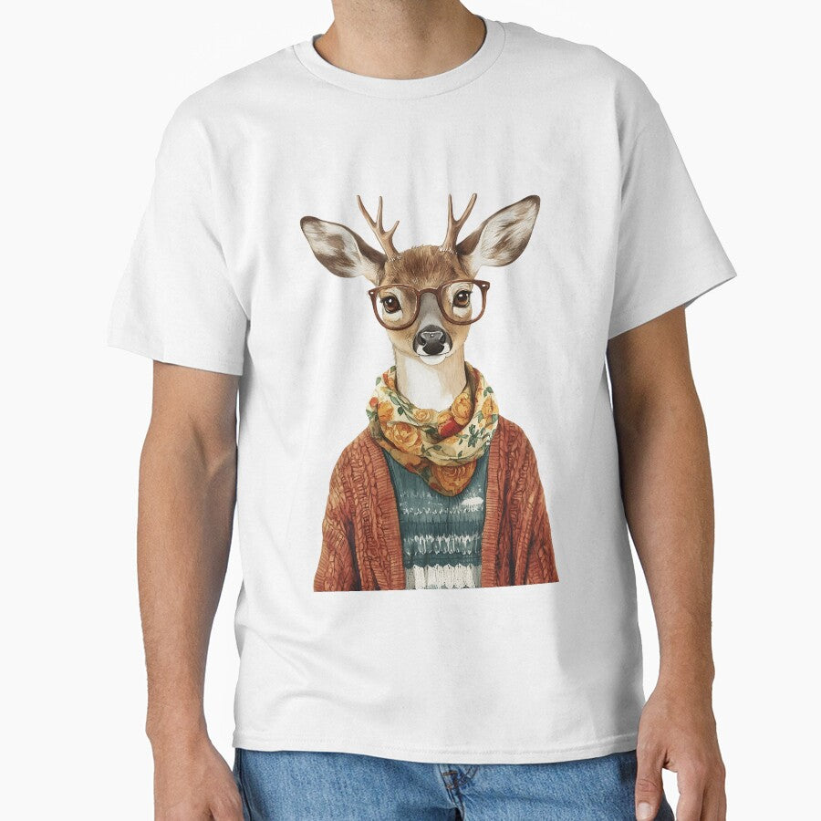 Vintage Cottagecore Deer by bapupa T-Shirts, Hoodie, Sweatshirt | BlankRebels.com (Image 1)