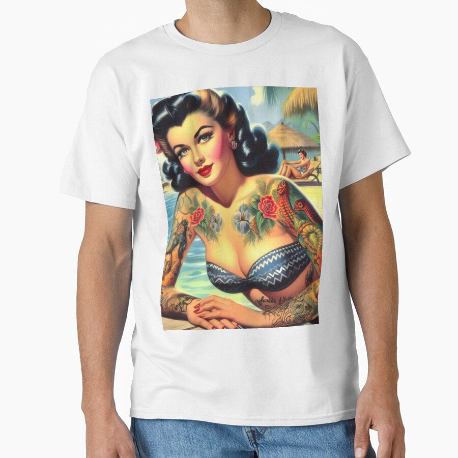 Vintage Tattooed Pin Up by PulpVintage T-Shirts, Hoodie, Sweatshirt | BlankRebels.com (Image 1)