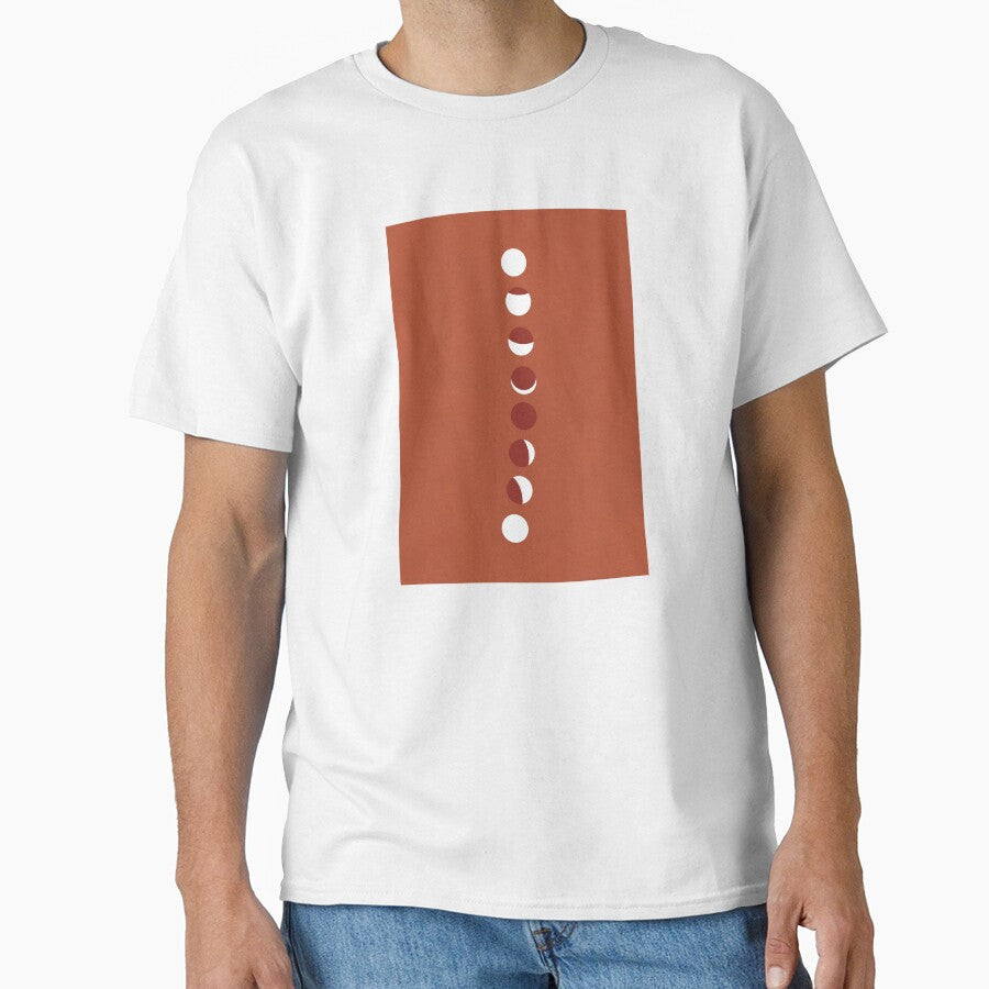 Lunar Eclipse, Moon Phase, Terracotta, Mid Century by technicolorable_art T-Shirts, Hoodie, Sweatshirt (Image 1)