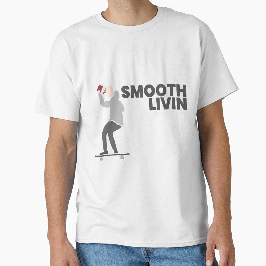 SMOOTH LIVIN - Guy Drinking Juice on Skateboard by Andy-Kay T-Shirts, Hoodie, Sweatshirt | BlankRebels.com (Image 1)