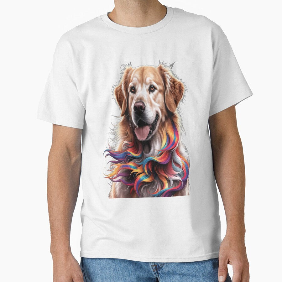 Golden Retriever – A Colorful Tribute to Loyalty by Petpixy T-Shirts, Hoodie, Sweatshirt | BlankRebels.com (Image 1)