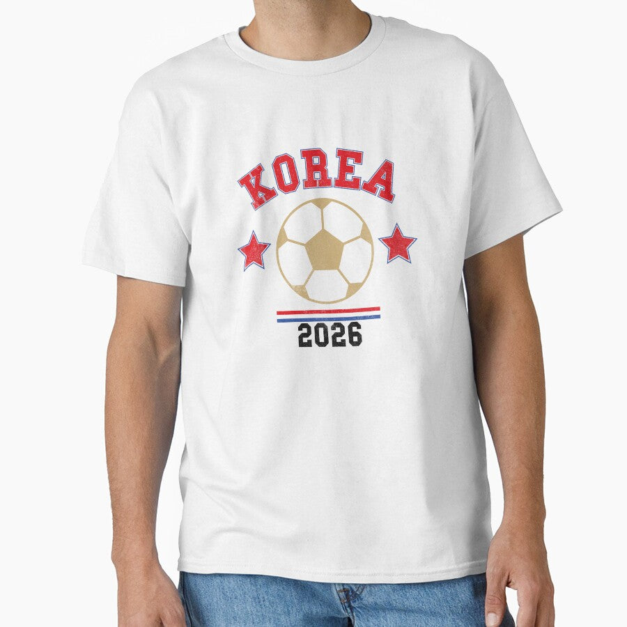 Korea 2026 — Vintage Soccer Tee by C & T ArtLab