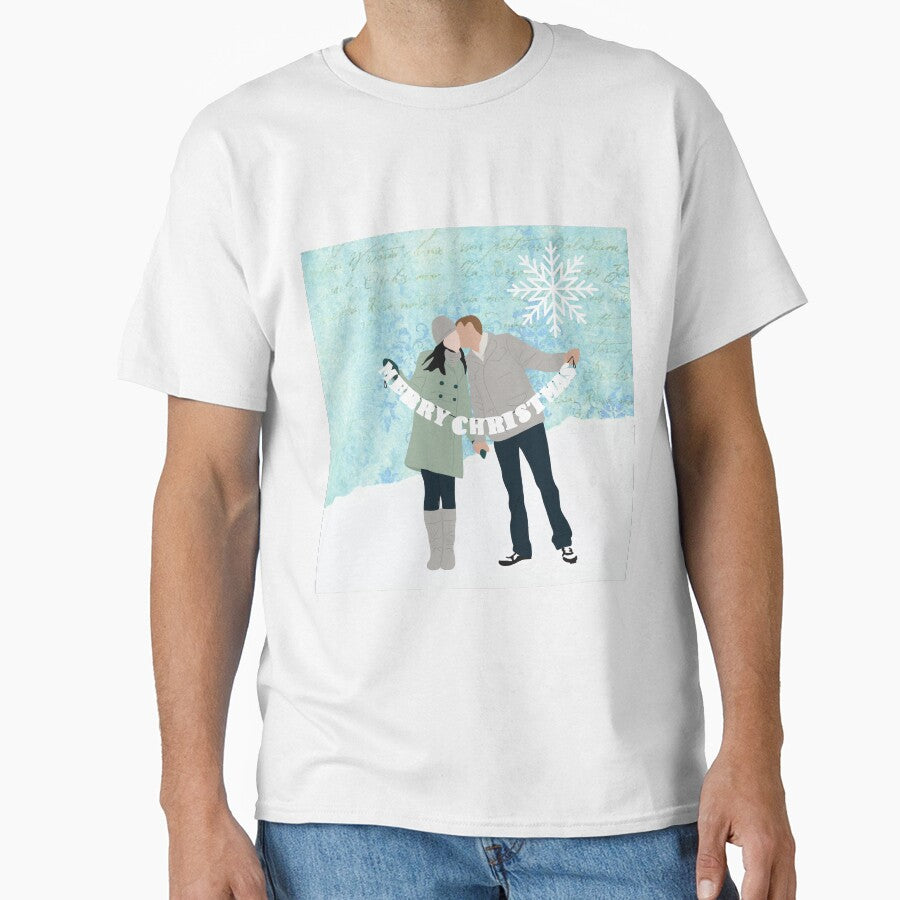 Merry Christmas couple in the snow by CindyIR T-Shirts, Hoodie, Sweatshirt | BlankRebels.com (Image 1)