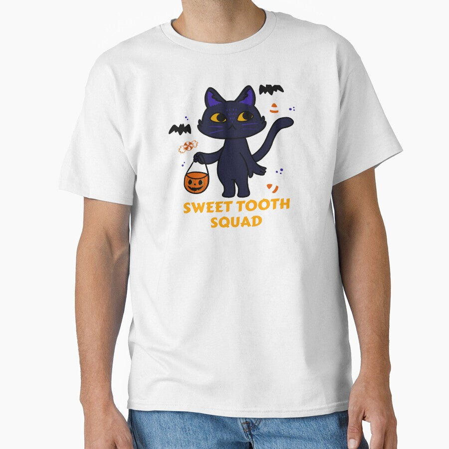 Black Cat Halloween Design by joabaj T-Shirts, Hoodie, Sweatshirt | BlankRebels.com (Image 1)