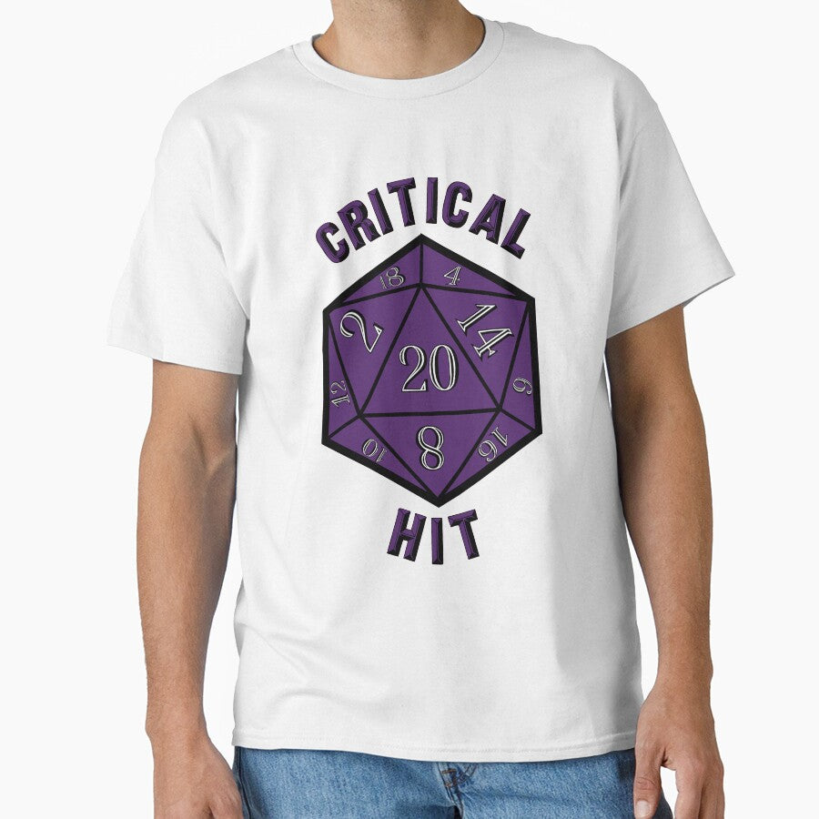 Critical Hit Dungeons and Dragons D20 Dice Purple by Geek-Shack T-Shirts, Hoodie, Sweatshirt | BlankRebels.com (Image 1)