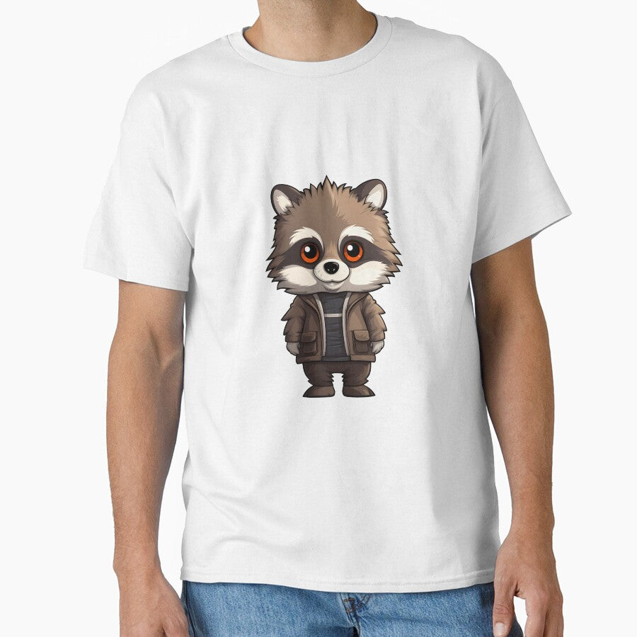 Cute raccoon - Cartoon Style by Vansky-Art T-Shirts, Hoodie, Sweatshirt | BlankRebels.com (Image 1)