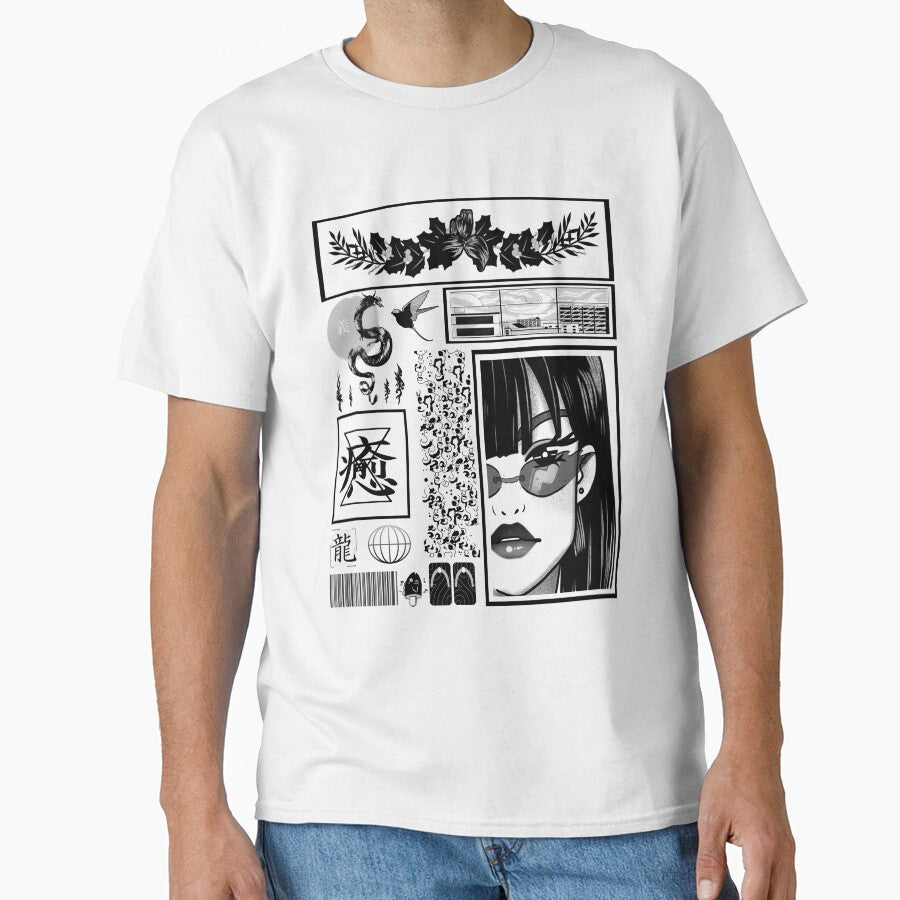 Japanese streetwear collection Vaporwave Aesthetic Japan Classic by vibeno1 T-Shirts, Hoodie, Sweatshirt (Image 1)