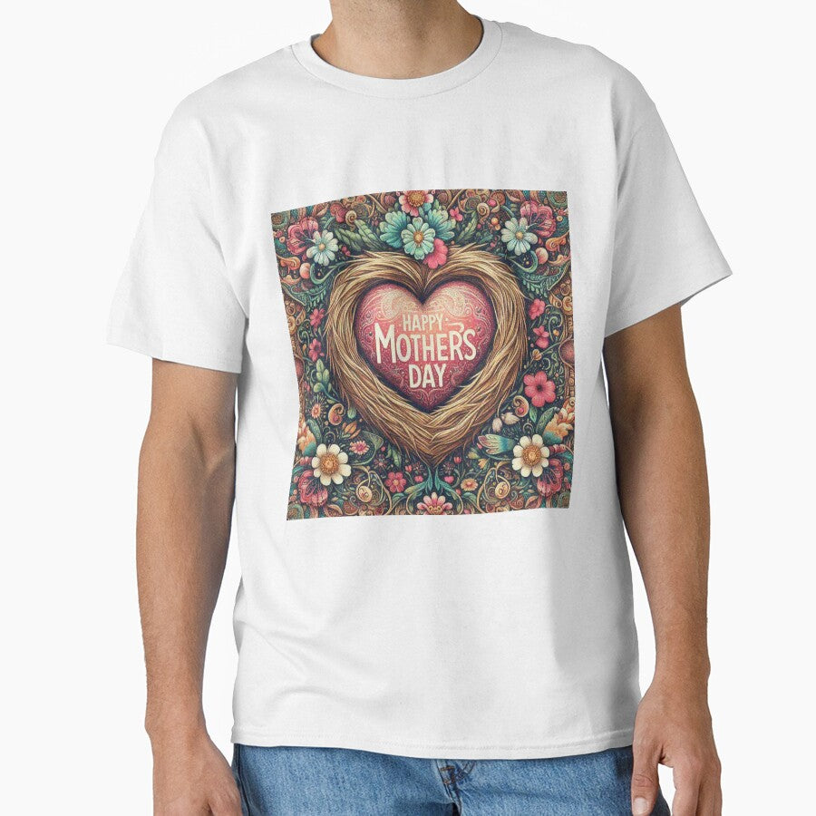 Happy Mothers Day Heart inside Heart shape Nest by Illuministique T-Shirts, Hoodie, Sweatshirt | BlankRebels.com (Image 1)