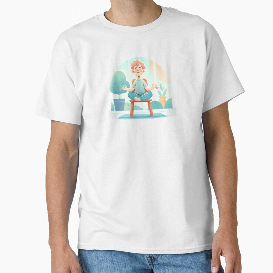 Chair Yoga Joy Funny Gifts by BadhbhArt T-Shirts, Hoodie, Sweatshirt | BlankRebels.com (Image 1)